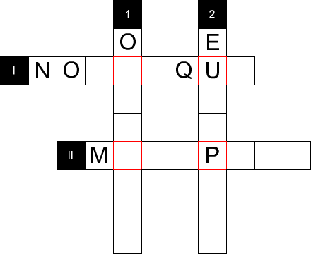 Grille de mots croisés